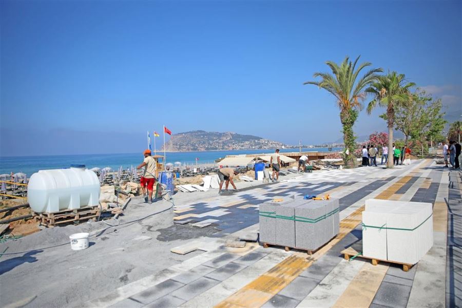 Oba-Tosmur arası sahil düzenlemesi başladı