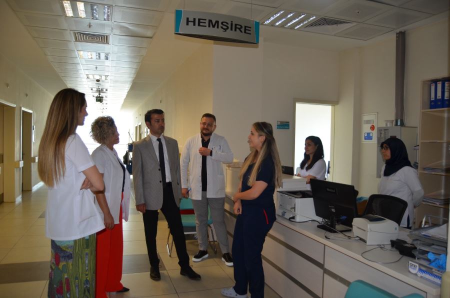 Başhekim Güler, hastanede incelemelerde bulundu  