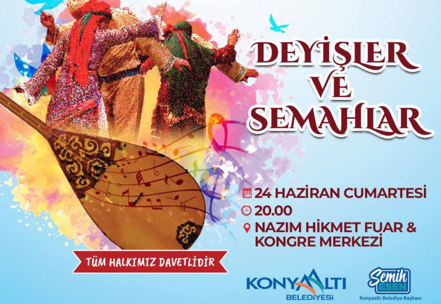 Konyaaltı’nda Deyişler ve Semahlar konseri 
