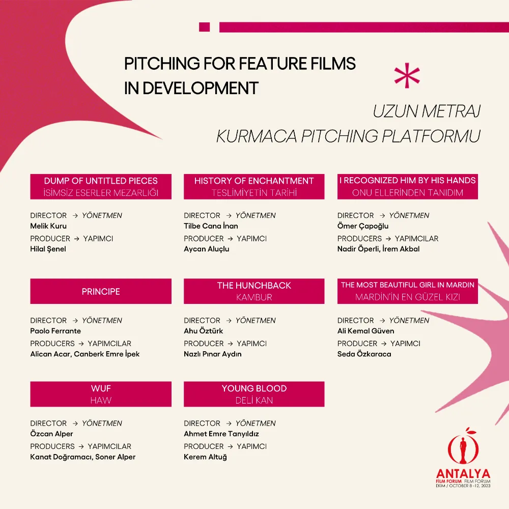Antalya Film Forum Pitching platformlarına seçilen projeler açıklandı