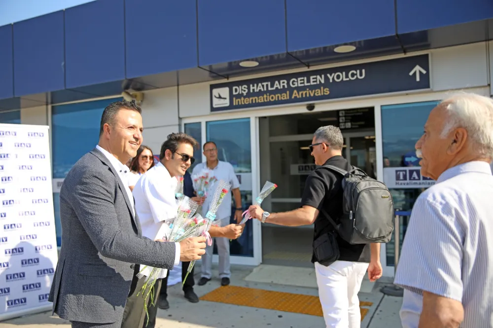 101 yolcu Gazipaşa- Alanya Havalimanı’na indi