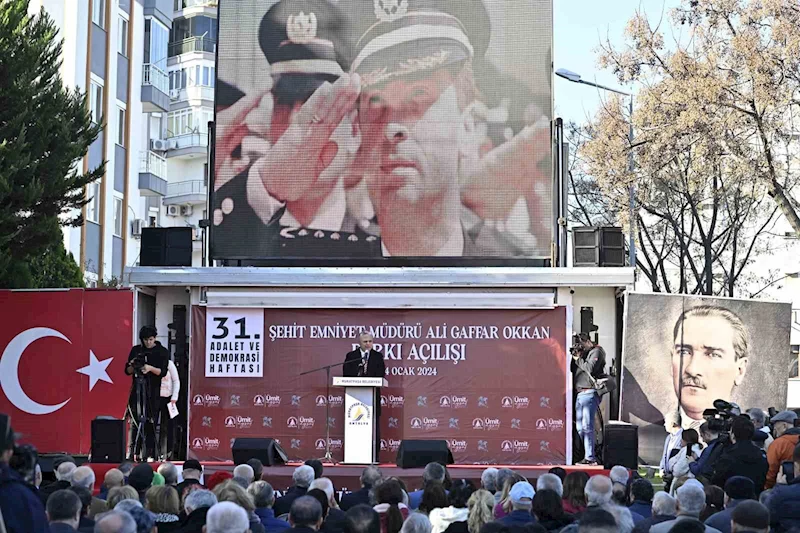 Gaffar Okkan Parkı açıldı
