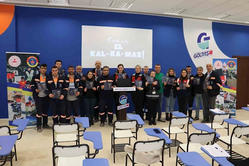 Jandarma ekiplerinden işçilere eğitim
